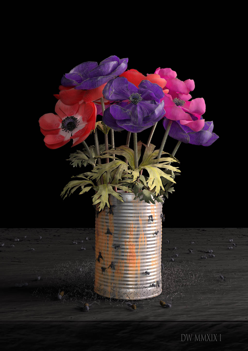 Grunge Anemones
